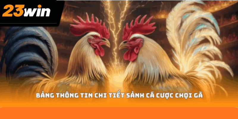 Bảng thông tin chi tiết sảnh cá cược chọi gà Bảng thông tin chi tiết sảnh cá cược chọi gà