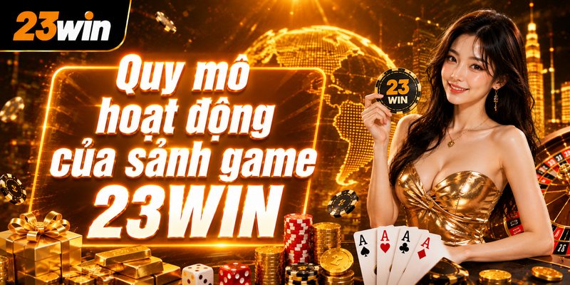 Quy mô hoạt động của sảnh game 23WIN